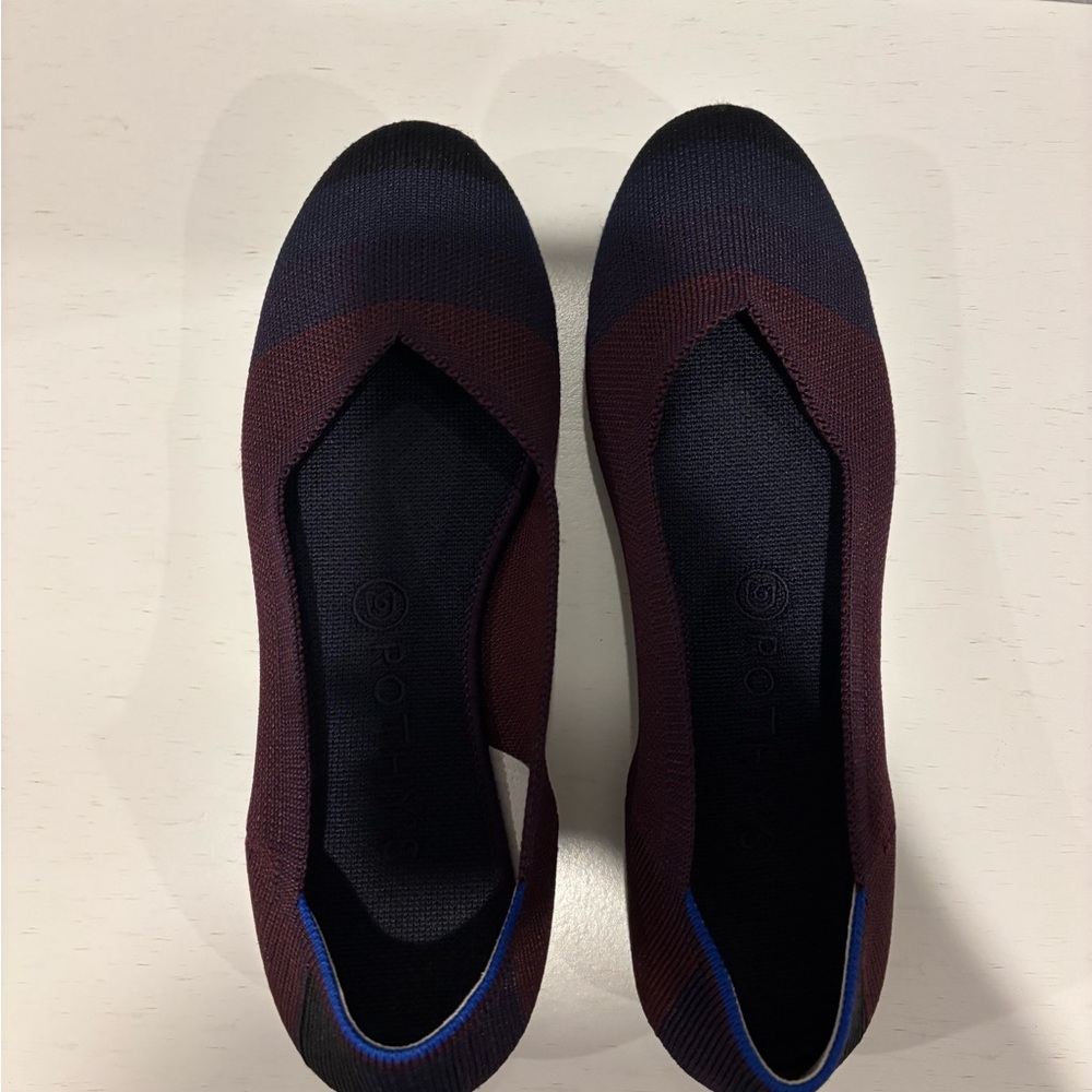 Rothy's Women's Burgundy and Navy Flats